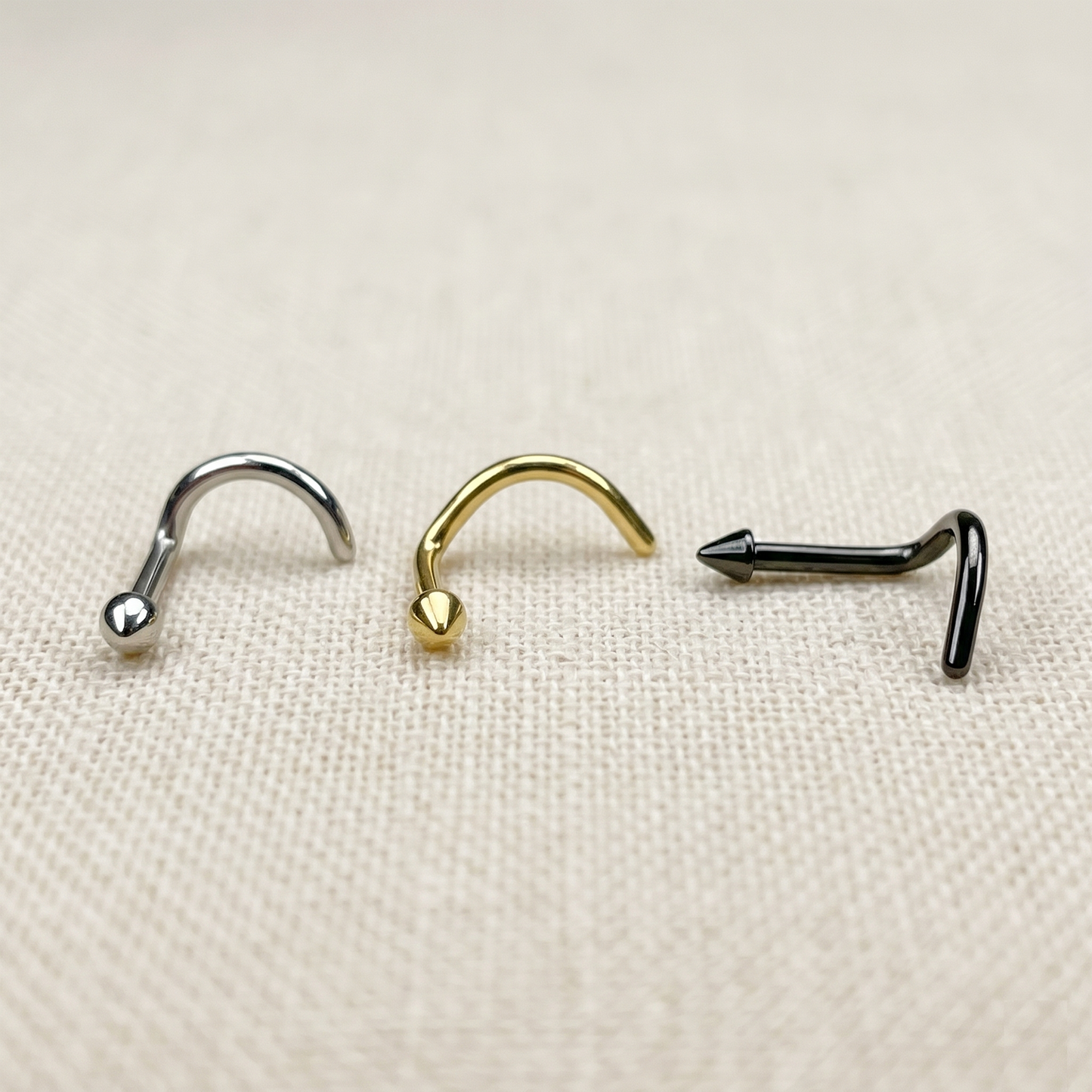 Titanium Spike Nose Screw Ring