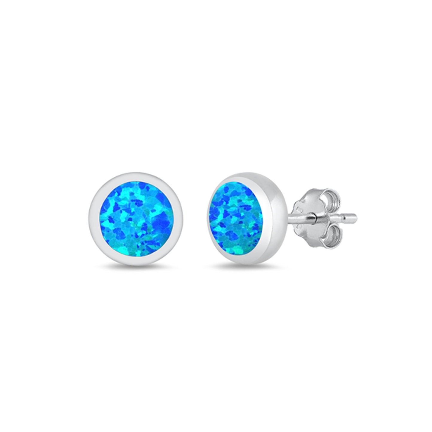 ✨ 925 Silver Opal Stud Earrings