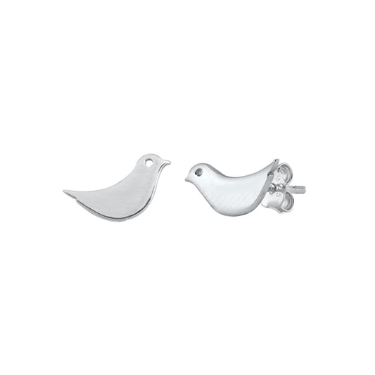 ✨ 925 Silver Small Bird Stud Earrings