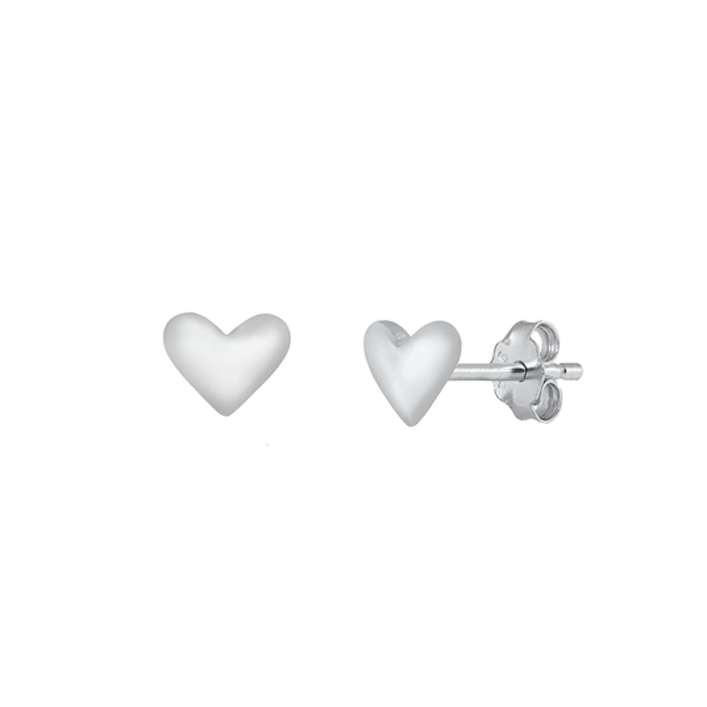 ✨ 925 Silver Heart Stud Earrings