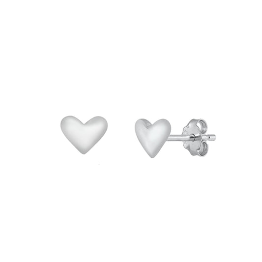 ✨ 925 Silver Heart Stud Earrings