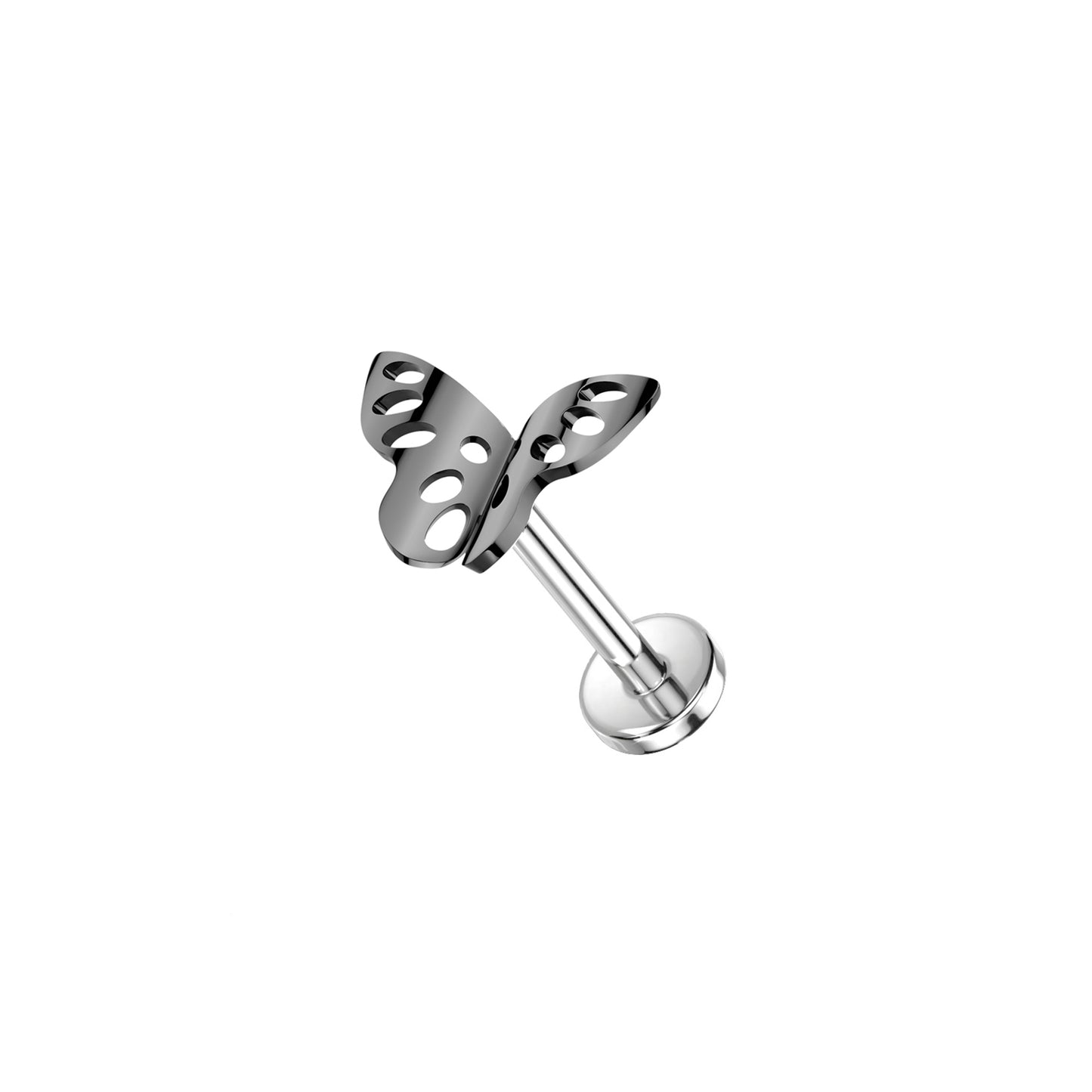 ✨ Titanium Butterfly Top Threadless Labret