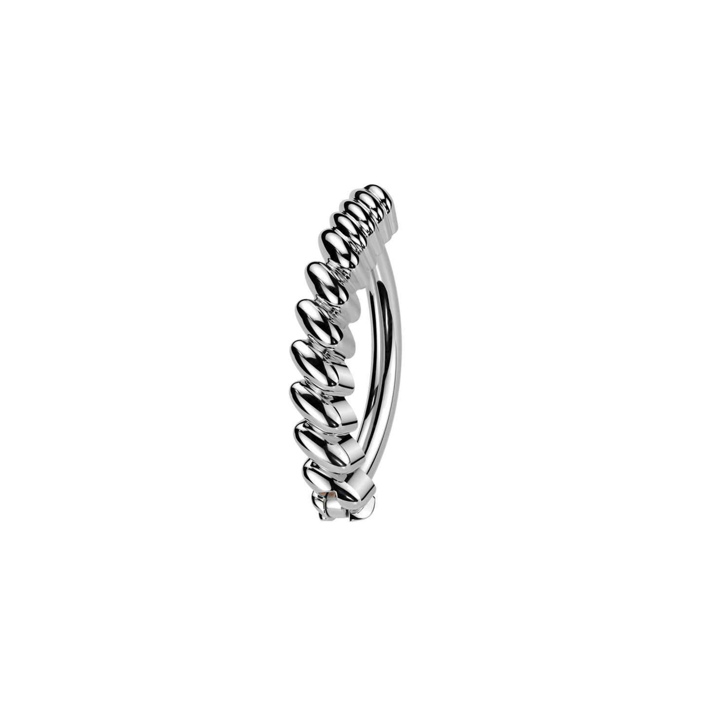 ✨ Twisted Bar Hinged Belly Button Ring