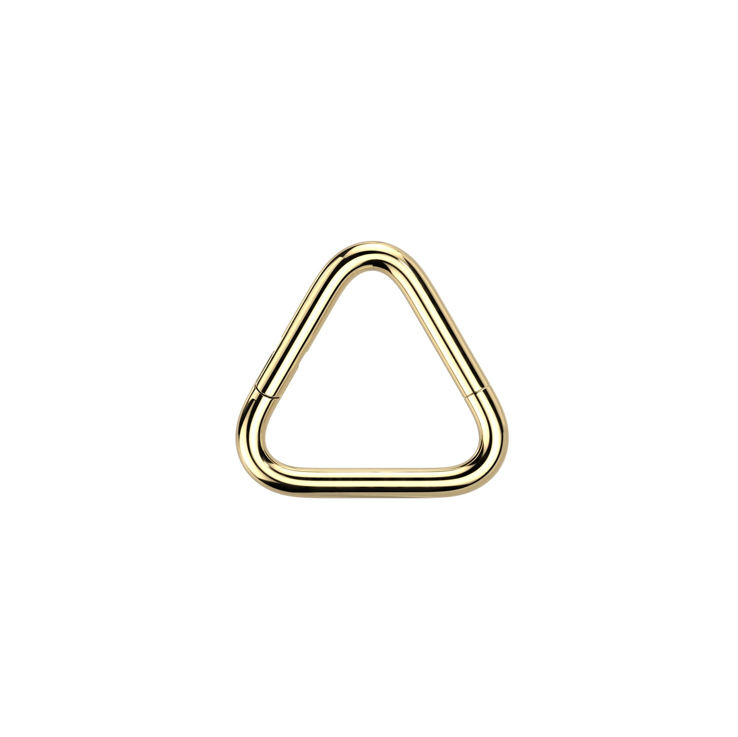 ✨ Titanium Triangle Hinged Clicker Hoop Ring