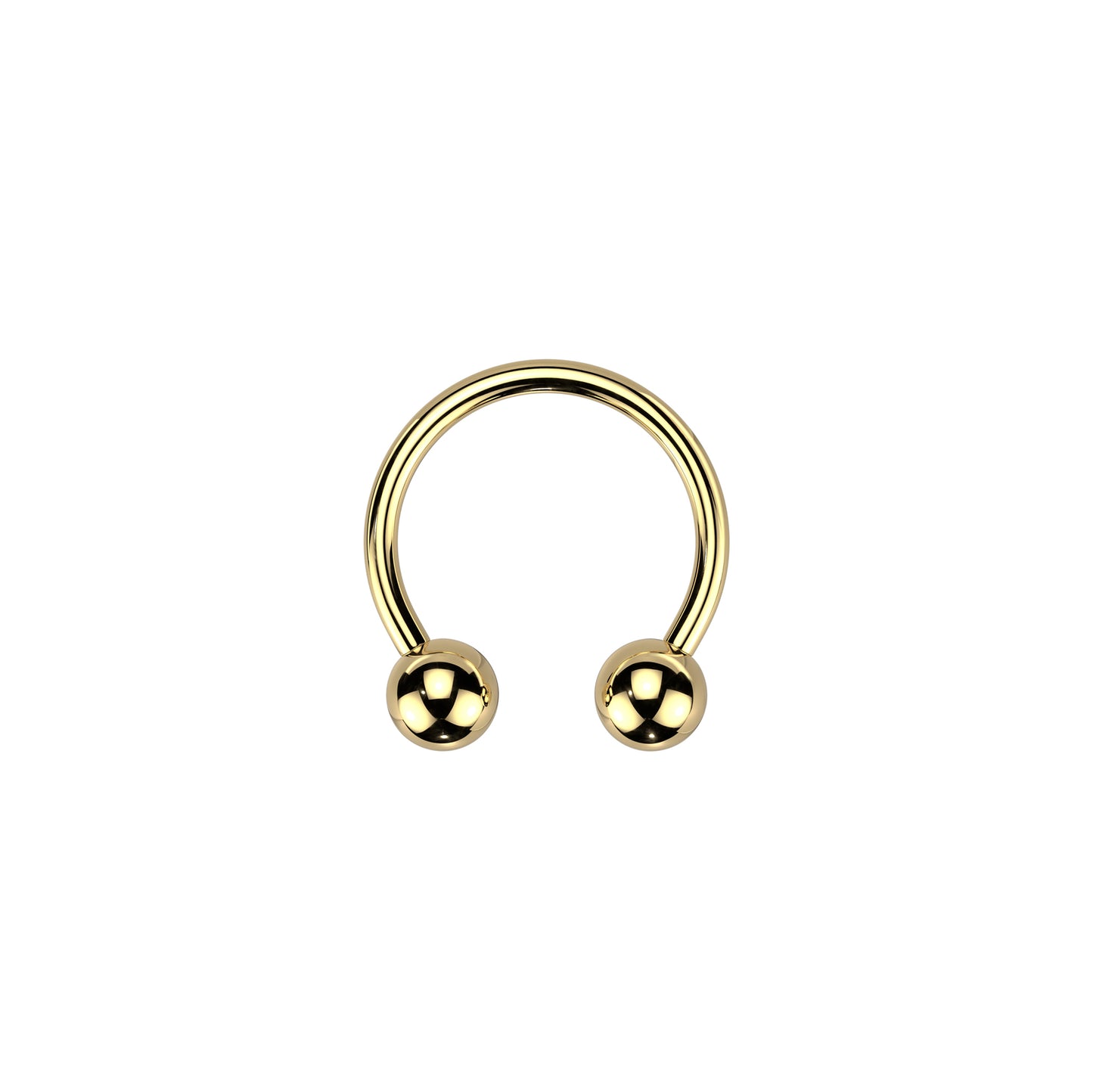 ✨ Titanium Horseshoe Circular Barbells 16G 8mm