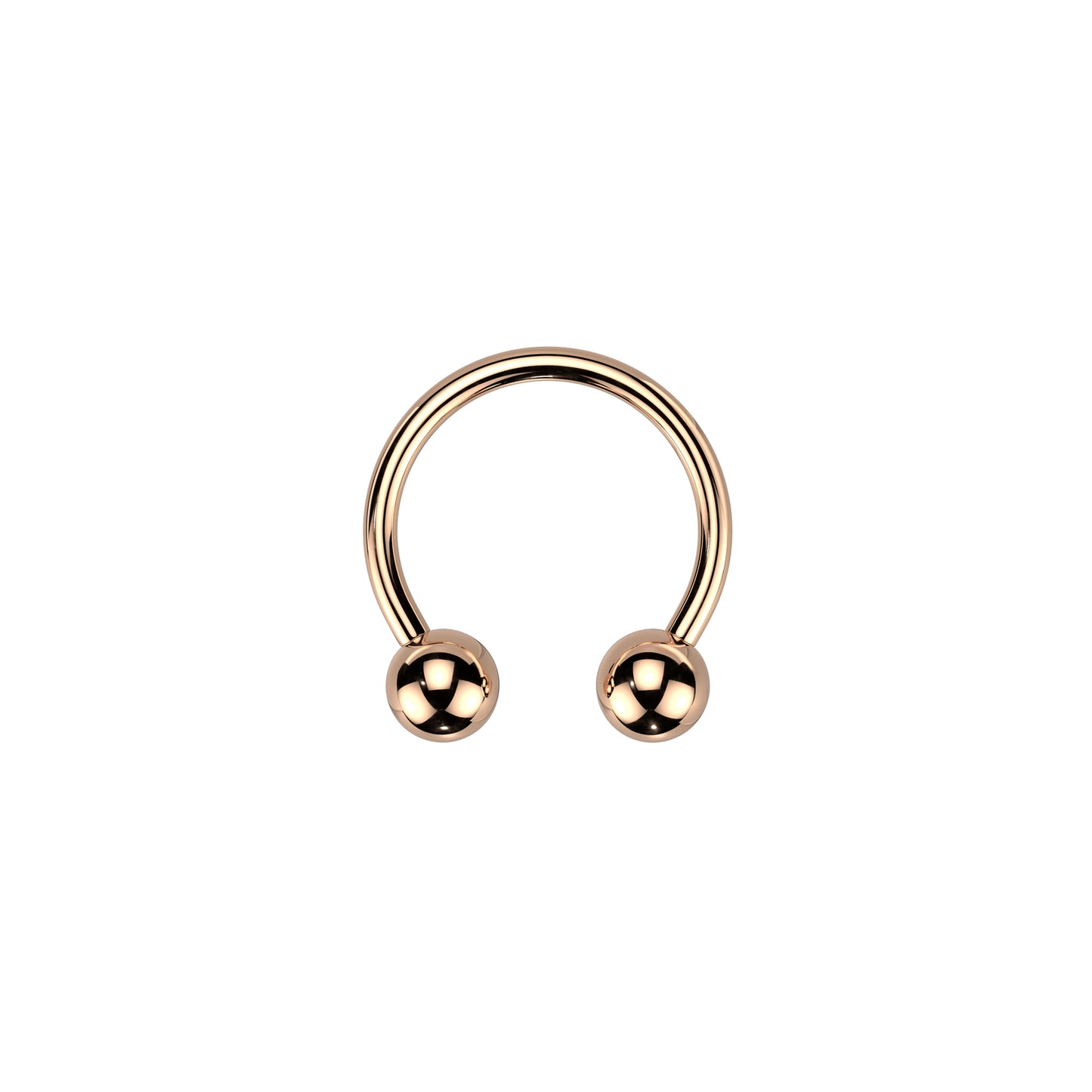 ✨ Titanium Horseshoe Circular Barbells 16G 8mm