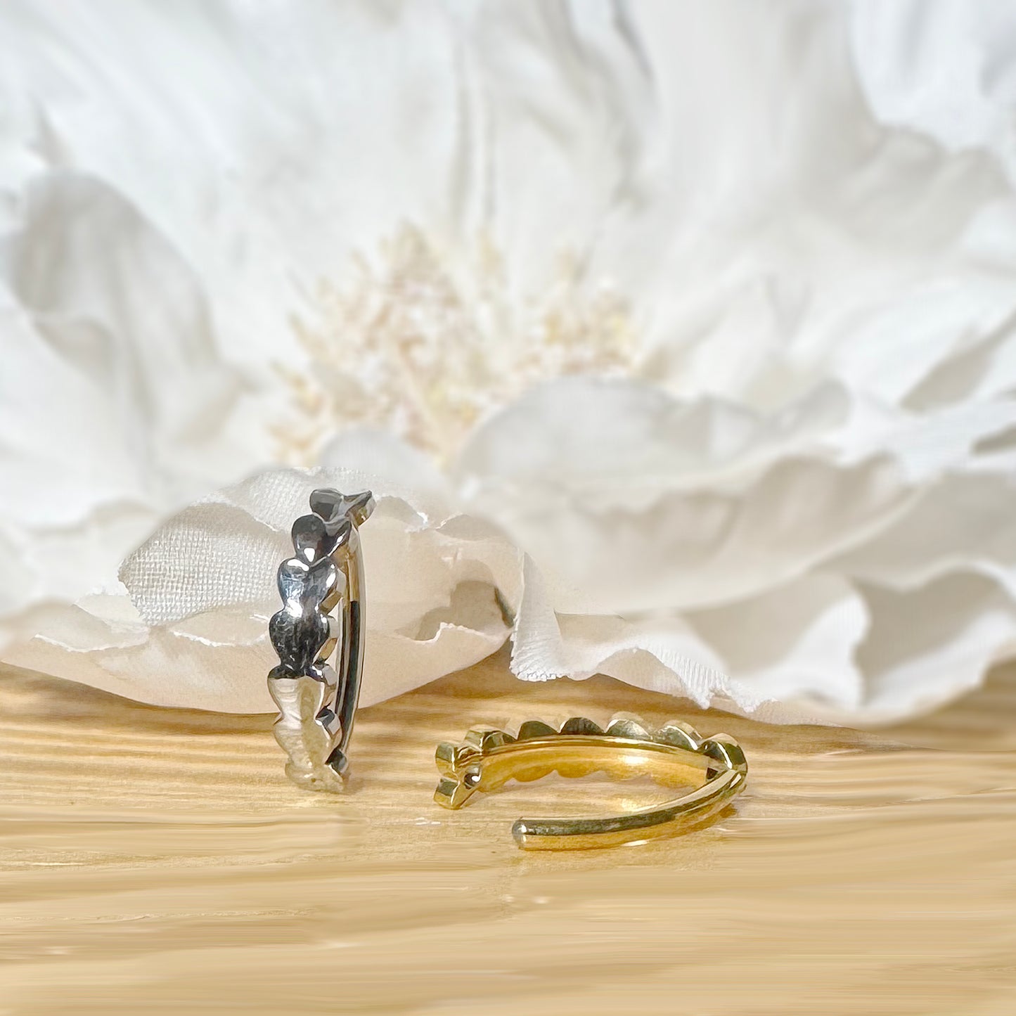 Titanium Heart Hinged Hoop Belly Ring 14G