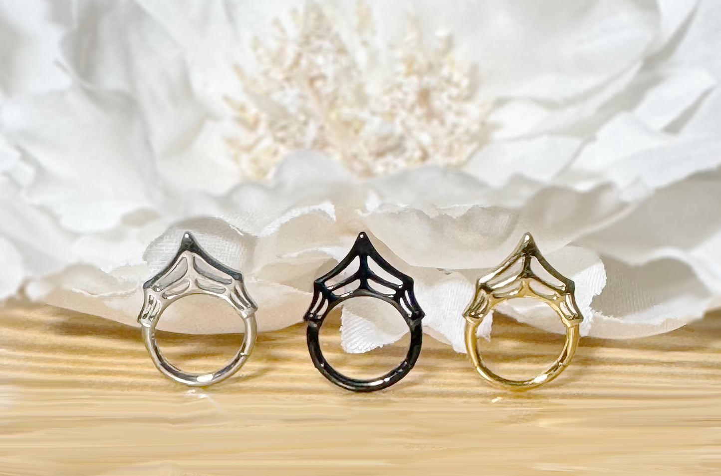 ✨ 316L Surgical Steel Web Hinged Segment Hoop Clicker Ring 16G 8mm