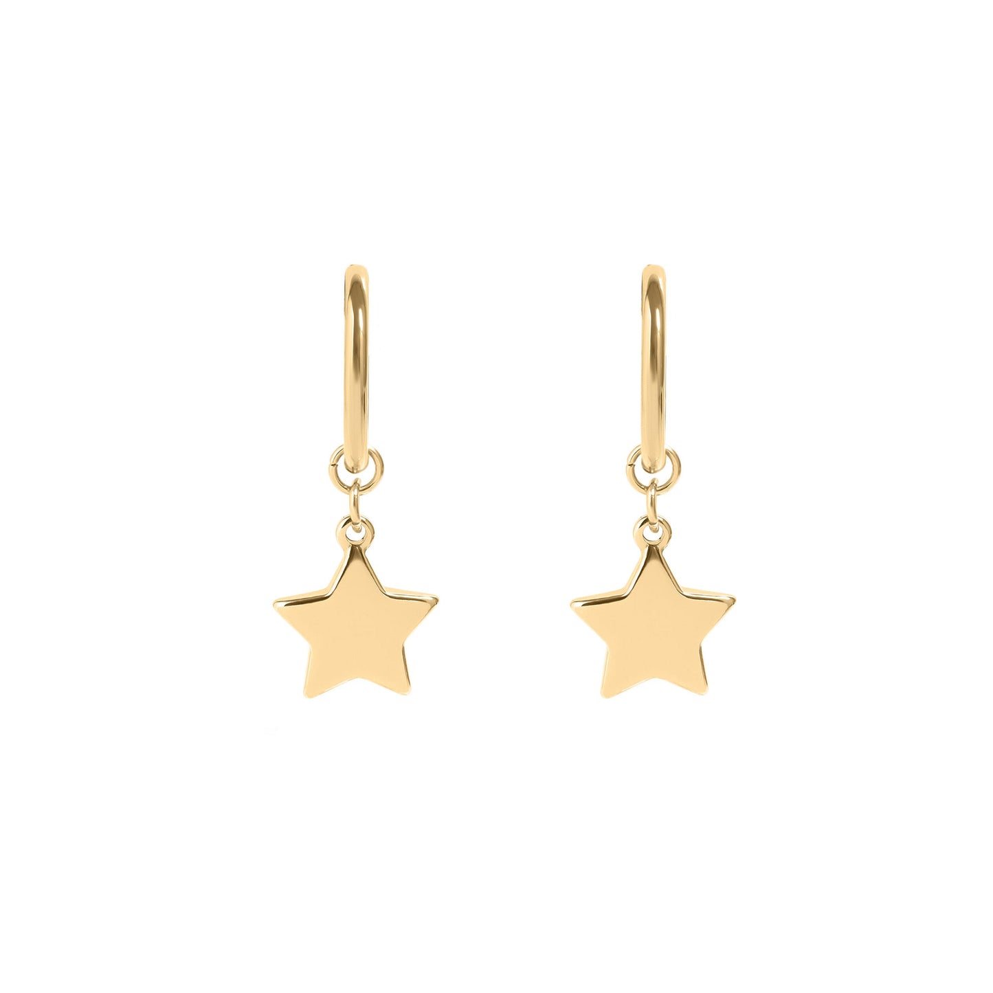 ✨ Star Dangle Huggie Hoop Earrings