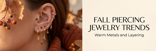 Fall Piercing Jewelry Trends: Warm Metals and Layering
