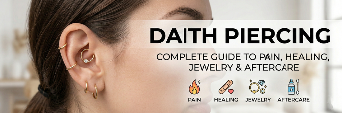 Daith Piercing: Complete Guide to Pain, Healing, Jewelry & Aftercare