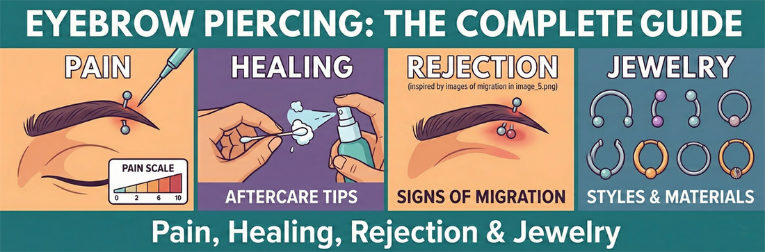 Eyebrow Piercing: The Complete Guide to Pain, Healing, Rejection & Jewelry