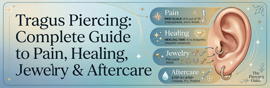 Tragus Piercing: Complete Guide to Pain, Healing, Jewelry & Aftercare