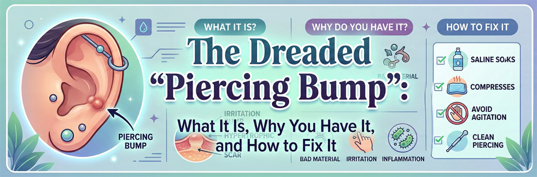 The Dreaded "Piercing Bump": What It Is, Why You Have It, and How to Fix It