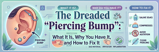The Dreaded "Piercing Bump": What It Is, Why You Have It, and How to Fix It