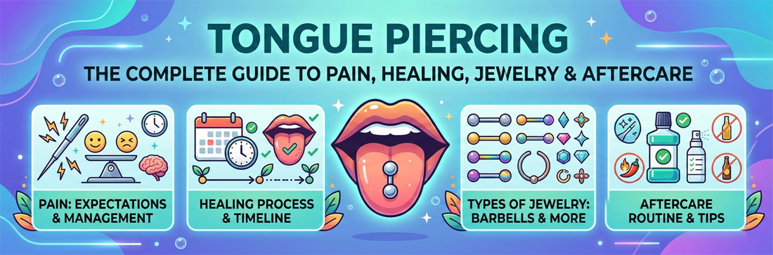 Tongue Piercing: Complete Guide to Pain, Healing, Jewelry & Aftercare