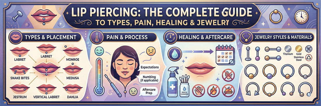 Lip Piercing: The Complete Guide to Types, Pain, Healing & Jewelry