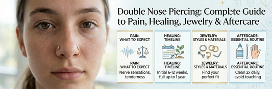 Double Nose Piercing: Complete Guide to Pain, Healing, Jewelry & Aftercare