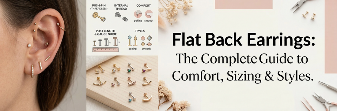 Flat Back Earrings: The Complete Guide to Comfort, Sizing & Styles