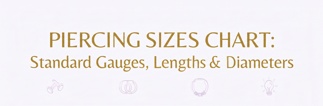 Piercing Sizes Chart: Standard Gauges, Lengths &amp; Diameters