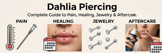 Dahlia Piercing: Complete Guide to Pain, Healing, Jewelry & Aftercare