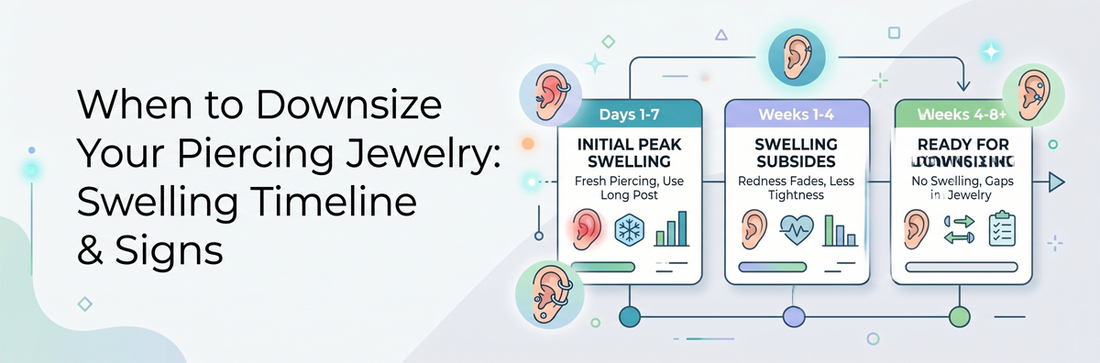 When to Downsize Your Piercing Jewelry: Swelling Timeline & Signs