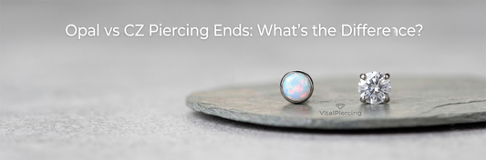 Opal vs CZ Piercing Ends: What's the Difference?