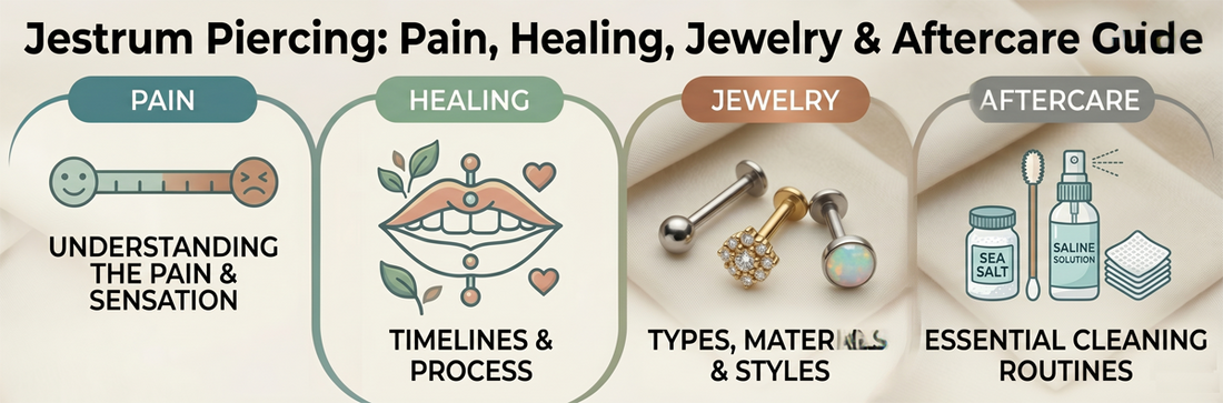 Jestrum Piercing: Pain, Healing, Jewelry & Aftercare Guide