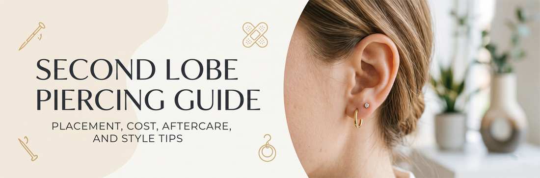 Second Lobe Piercing Guide: Pain, Healing, Placement & Jewelry