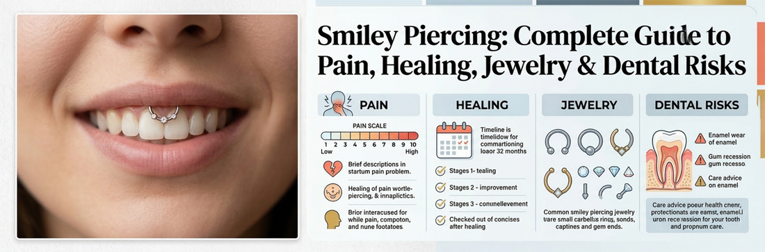 Smiley Piercing: Complete Guide to Pain, Healing, Jewelry & Dental Risks
