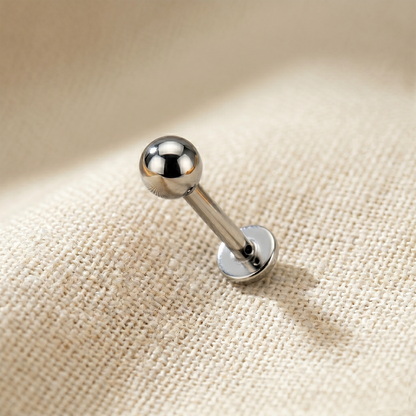 Surgical Steel Round Ball Threadless Stud - Color