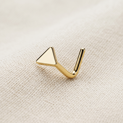 Surgical Steel Triangle Flat Top Nose Stud 20G