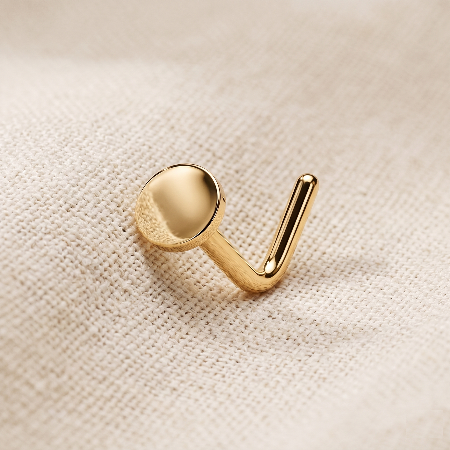 Surgical Steel Round Flat Top Nose Stud
