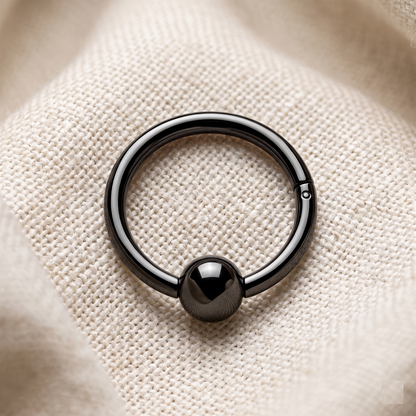 Surgical Steel Hinged Clicker Ball Hoop 16G 18G
