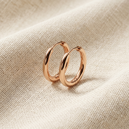 Surgical Steel Plain Huggie Hoop Earrings 2.5mm