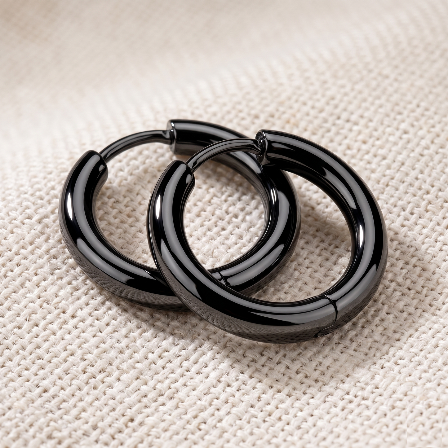 Surgical Steel Plain Huggie Hoop Earrings 2.5mm