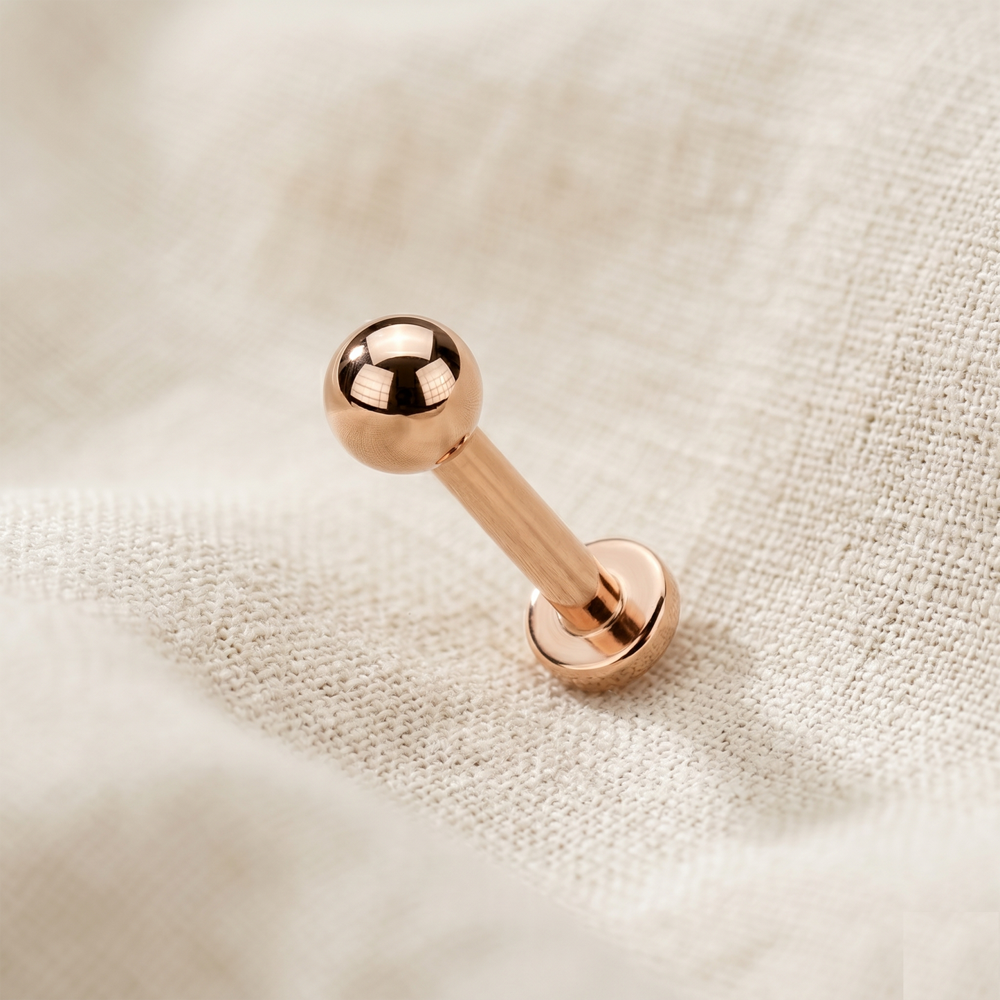 Titanium Threaded Ball Top Labret Stud 16G