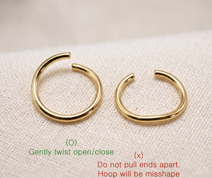 Annealed Rounded Ends Cut Hoop Rings