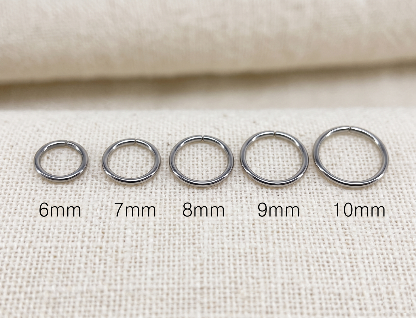 Titanium Bendable Seamless Hoop Ring 18G 20G