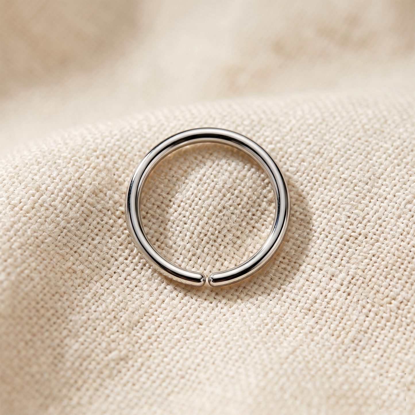 Titanium Bendable Seamless Hoop Ring 18G 20G