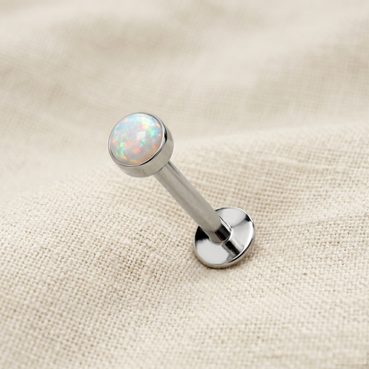 Surgical Steel Opal Threadless Stud