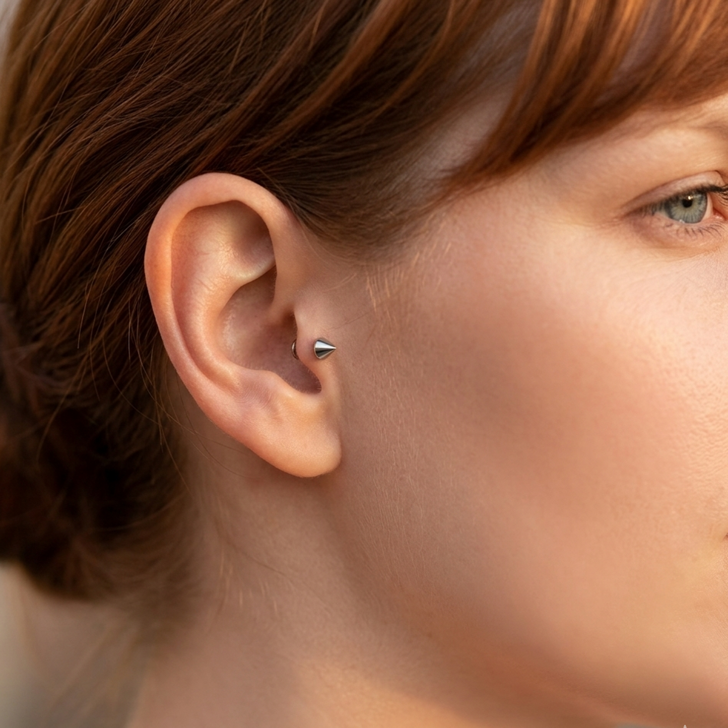 Titanium Threadless Spike Labret Stud