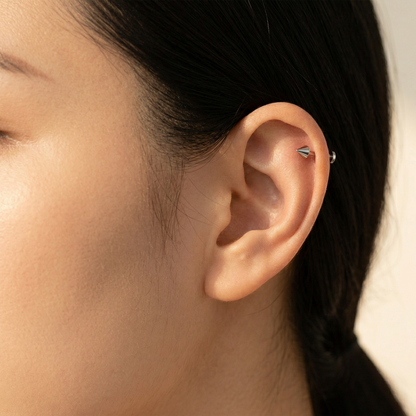 Titanium Threadless Spike Labret Stud