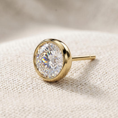 Titanium CZ Bezel Threadless Top - 5 Colors