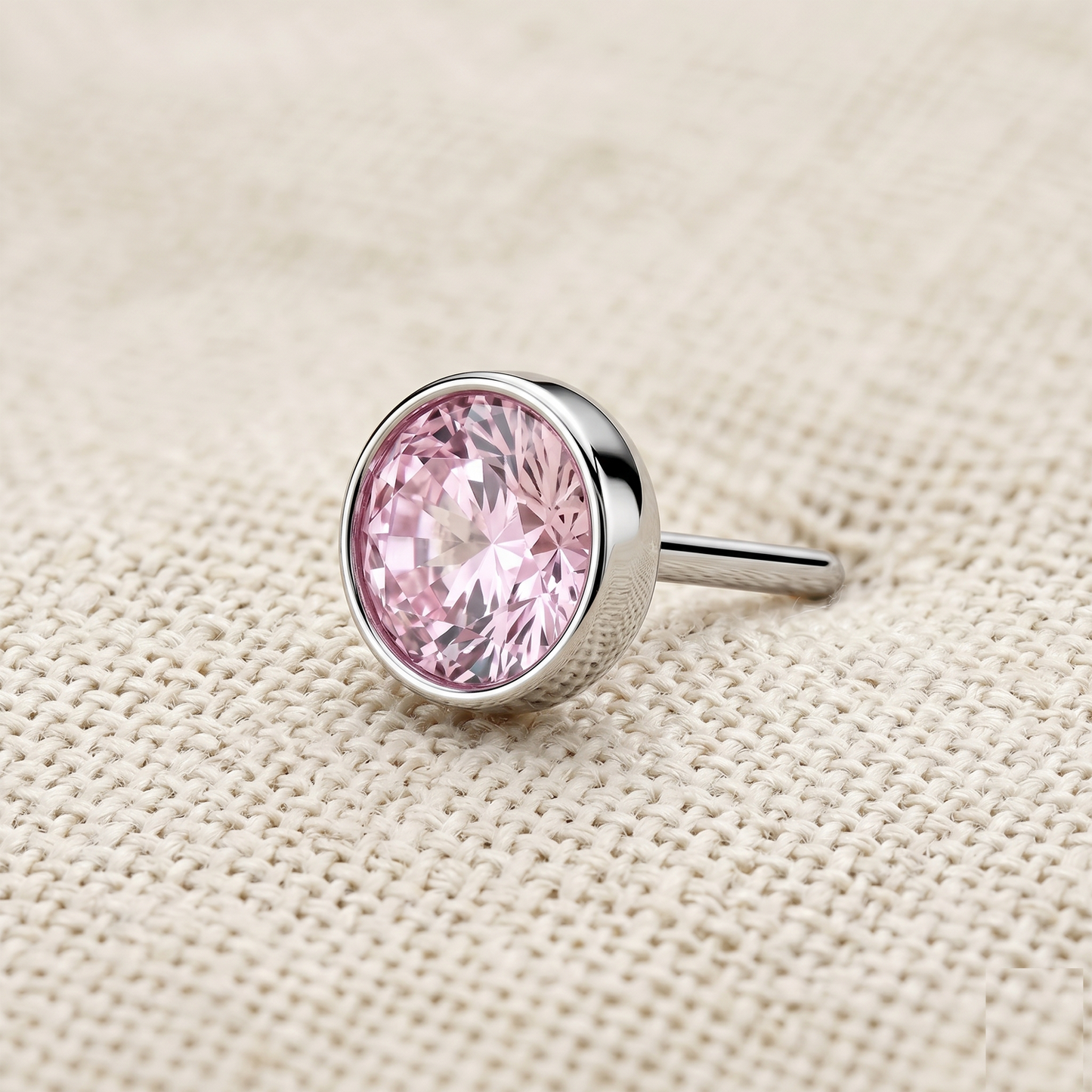 Titanium CZ Bezel Threadless Top - 5 Colors