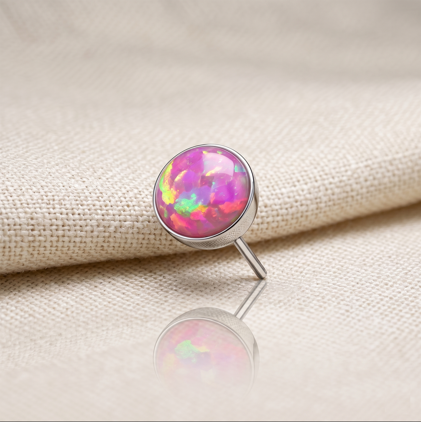 Titanium Opal Bezel Threadless Top