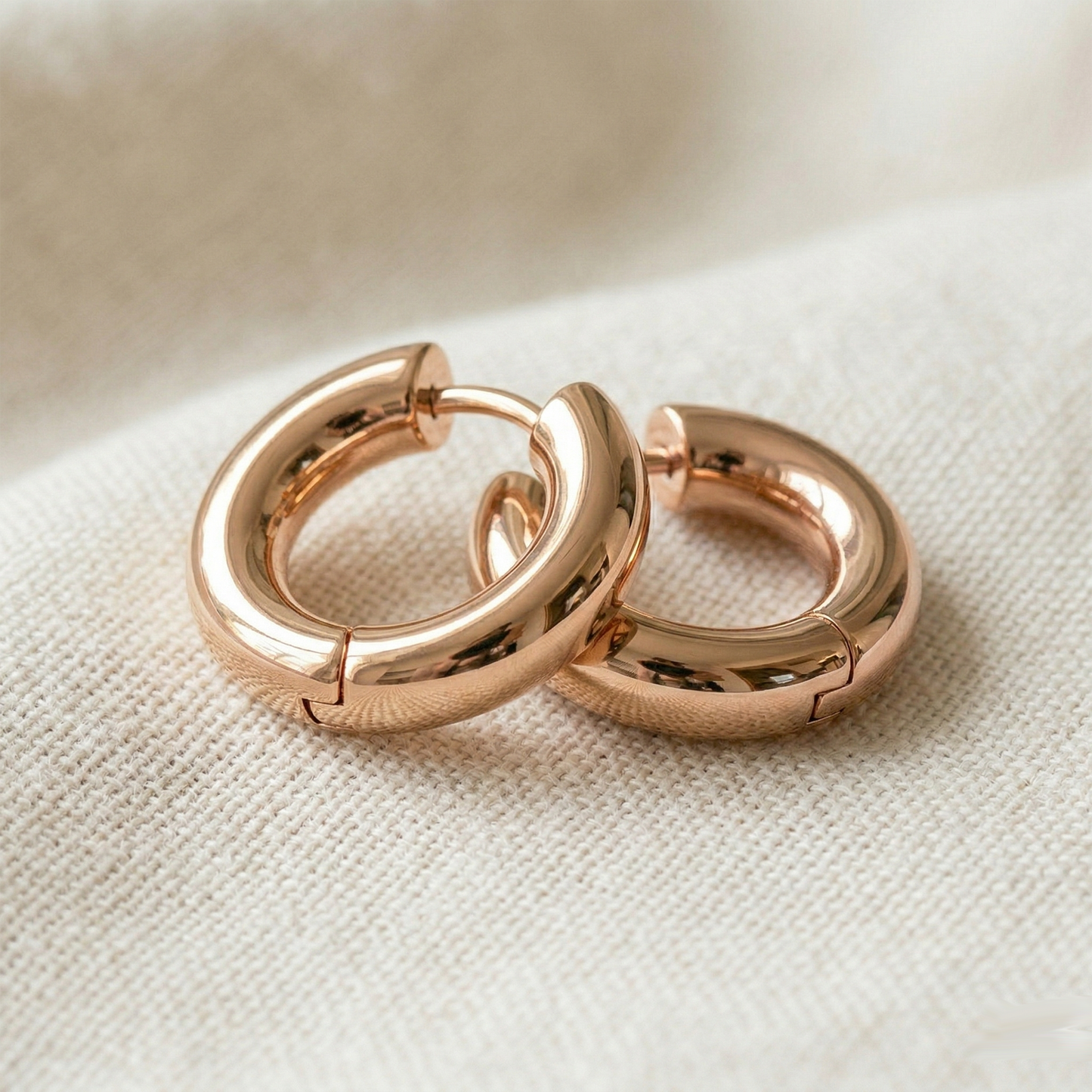 Surgical Steel Thick 5mm Hoop Earrings 20G