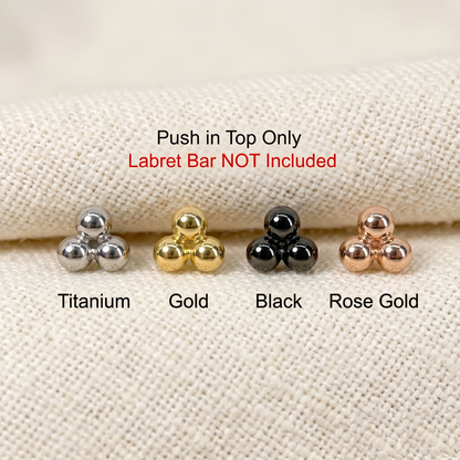 Titanium Triangle Ball Threadless Top
