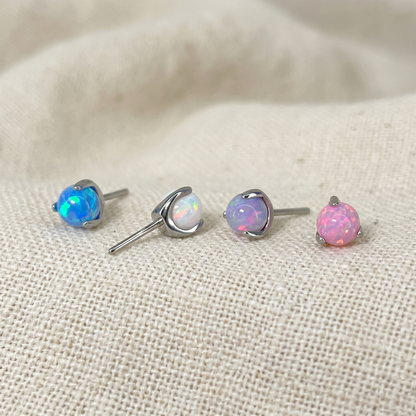 Titanium Opal Ball Threadless Top