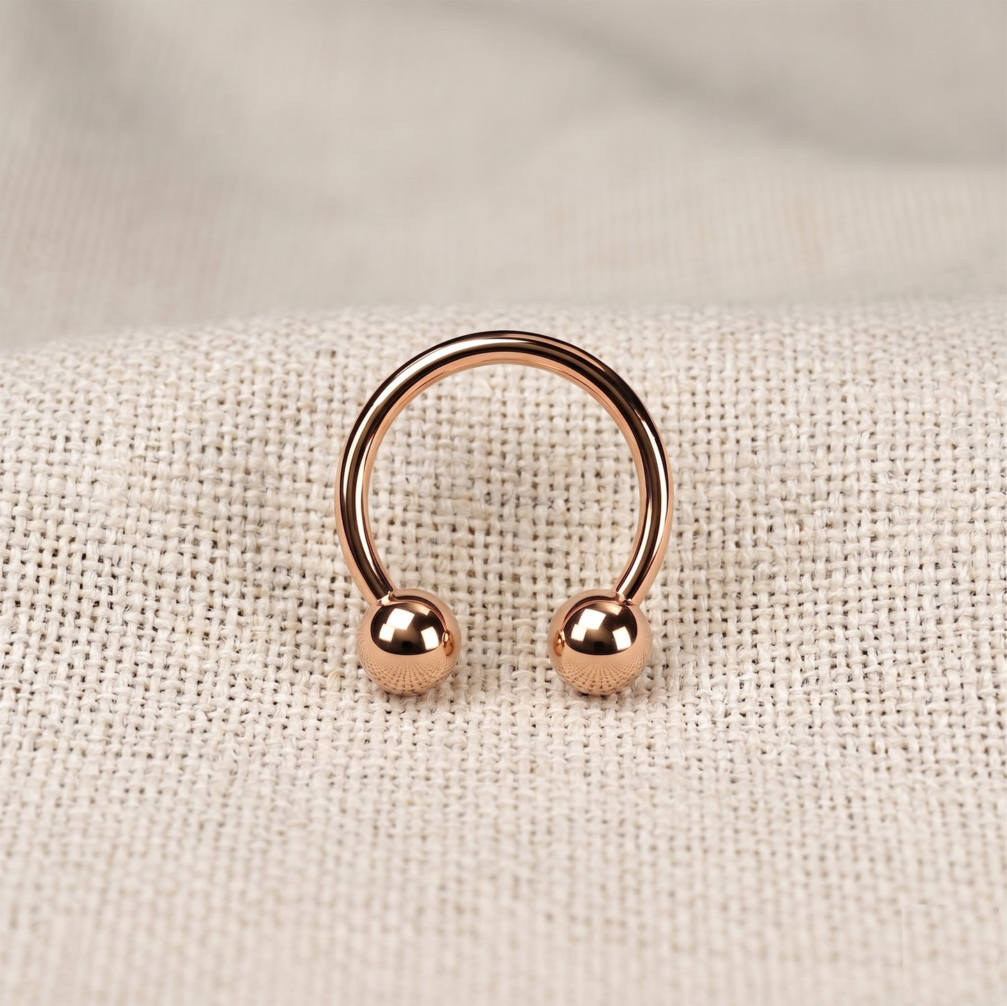 Titanium Horseshoe Circular Barbell